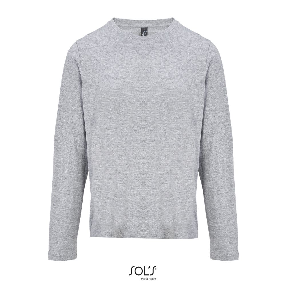 Camiseta Mujer Cuello Redondo Manga Larga SOL'S MONARCH WOMEN GRIS MEZCLA