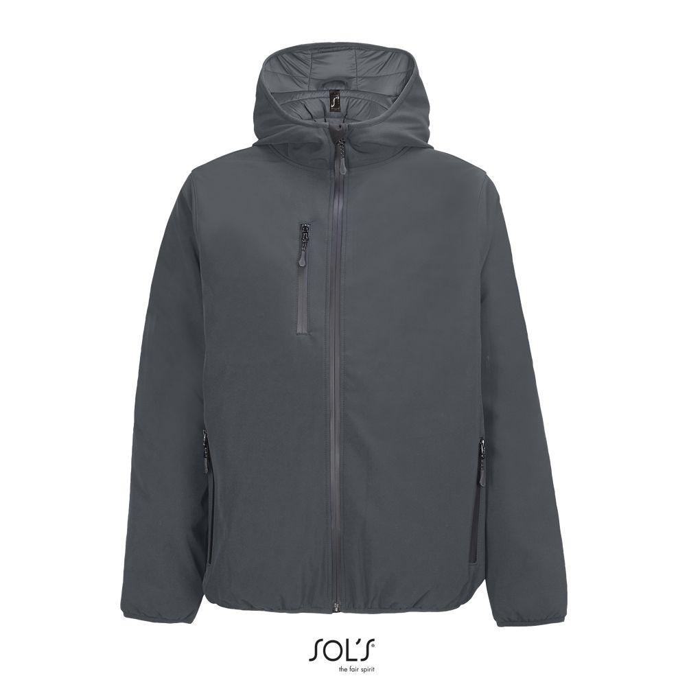 Chaqueta Softshell Hombre SOL'S FALCON PADDED MEN ANTRACITA