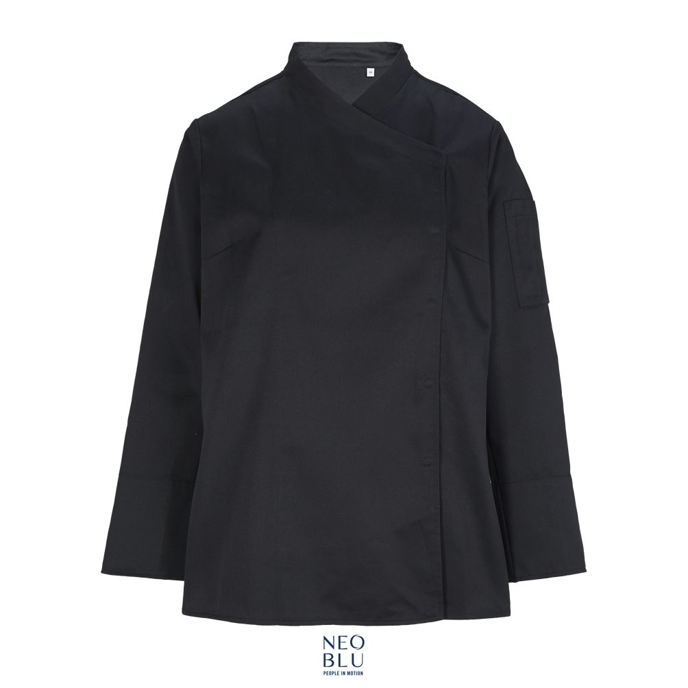 Chaquetilla De Cocina Mujer NEOBLU EUGENIE NEGRO PROFUNDO