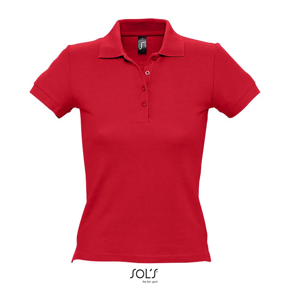 Polo Piqué Mujer SOL'S PEOPLE ROJO
