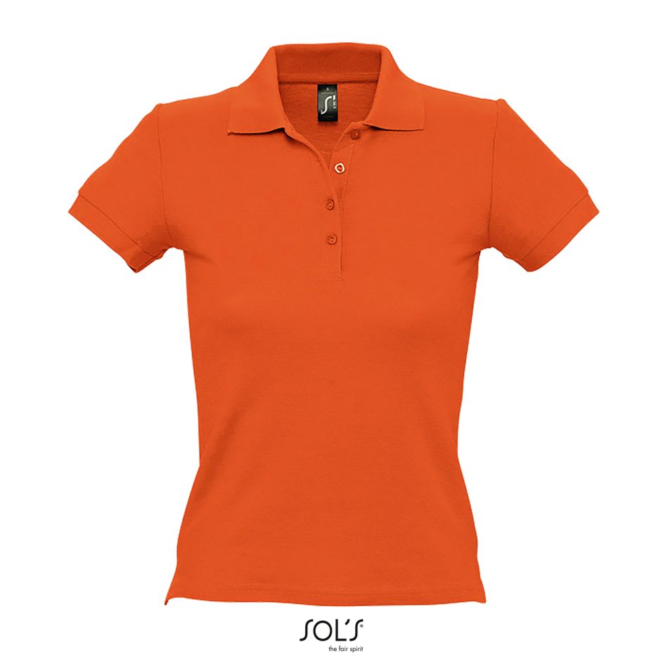 Polo Piqué Mujer SOL'S PEOPLE NARANJA