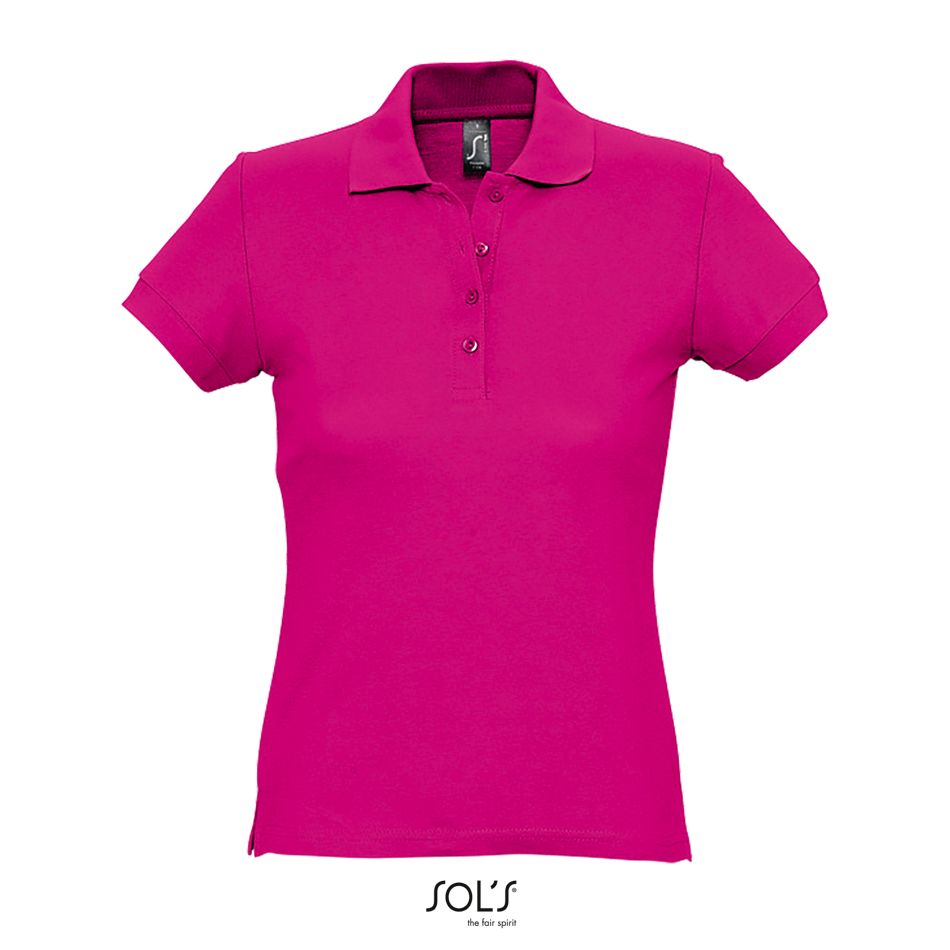 Polo De Manga Corta Para Mujer SOL'S PASSION FUCSIA
