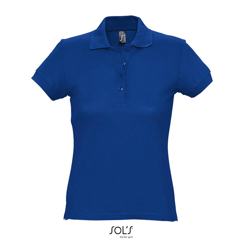 Polo De Manga Corta Para Mujer SOL'S PASSION AZUL ROYAL