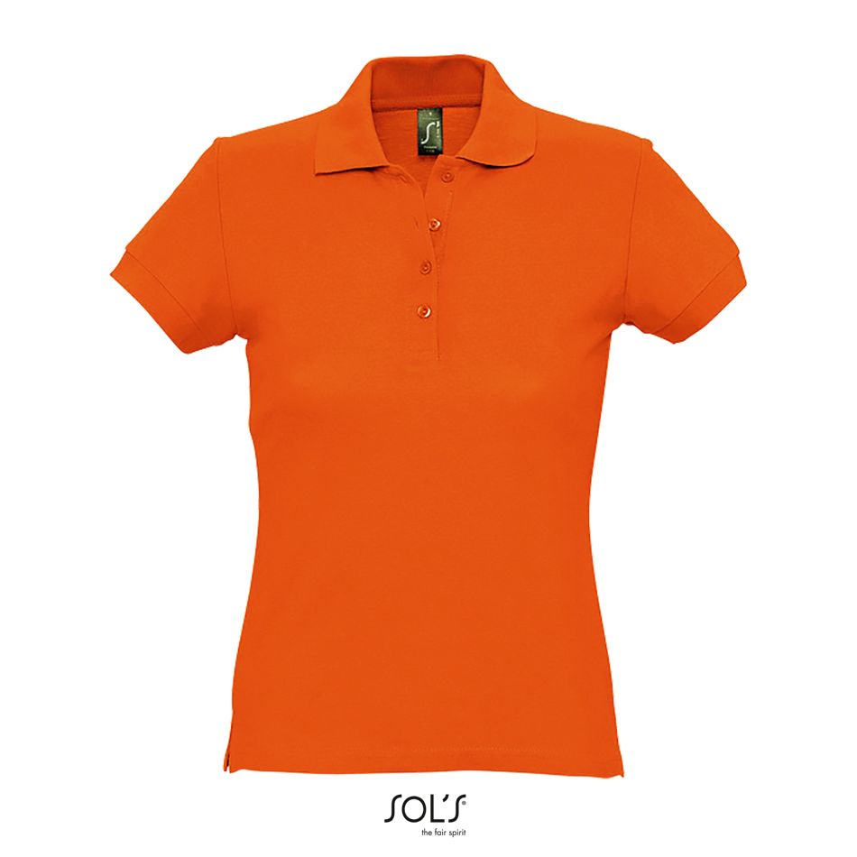 Polo De Manga Corta Para Mujer SOL'S PASSION NARANJA