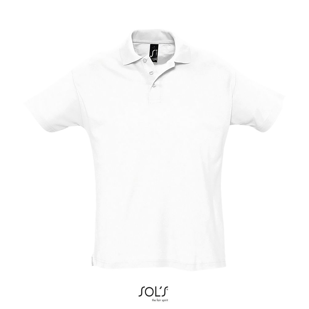 Polo Hombre Manga Corta SOL'S SUMMER II BLANCO