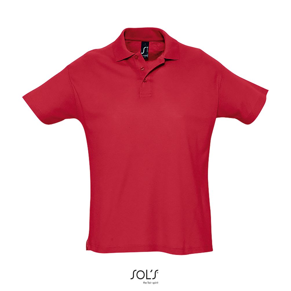 Polo Hombre Manga Corta SOL'S SUMMER II ROJO