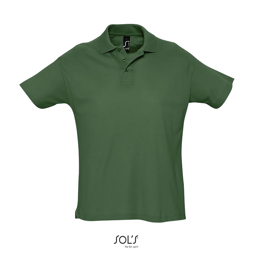 Polo Hombre Manga Corta SOL'S SUMMER II VERDE GOLF