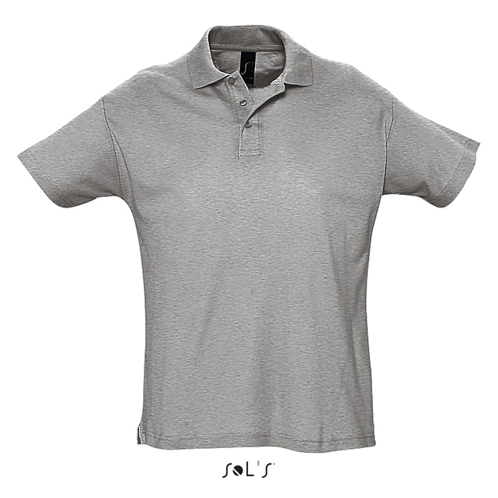 Polo Hombre Manga Corta SOL'S SUMMER II GRIS MEZCLA