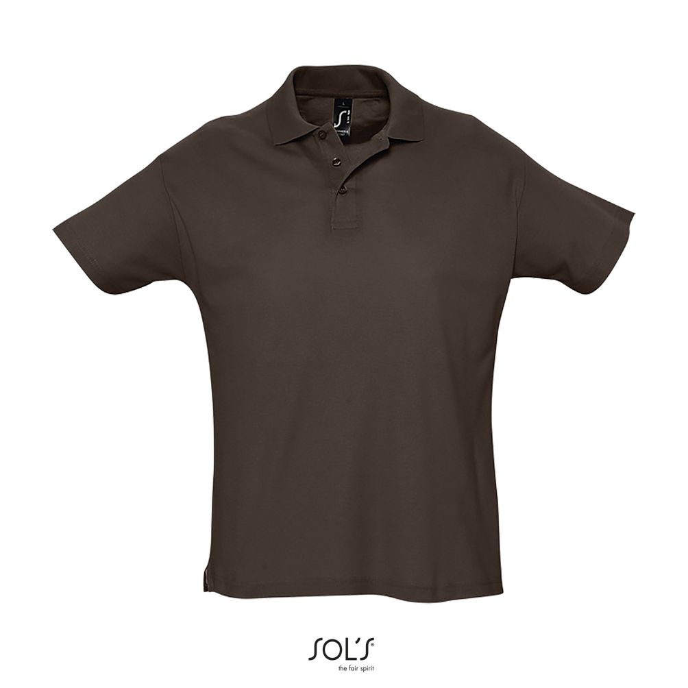 Polo Hombre Manga Corta SOL'S SUMMER II CHOCOLATE