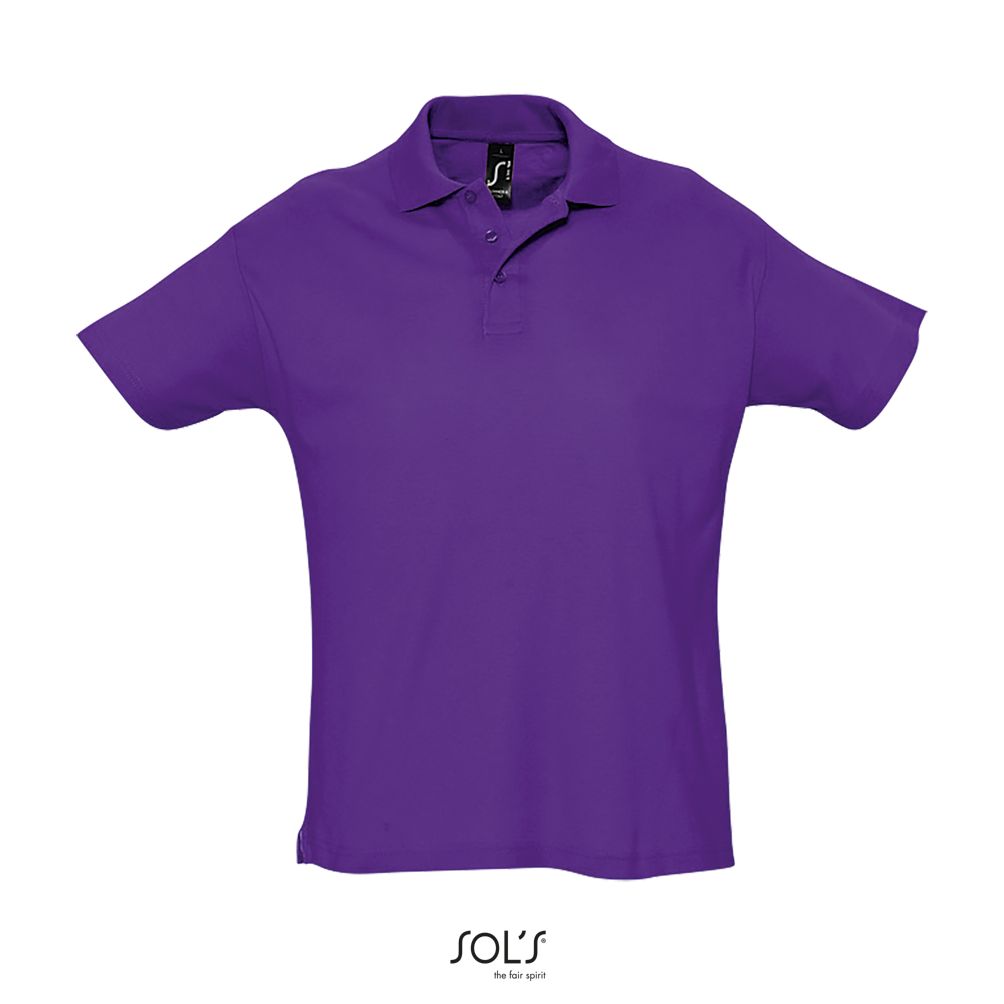 Polo Hombre Manga Corta SOL'S SUMMER II MORADO OSCURO