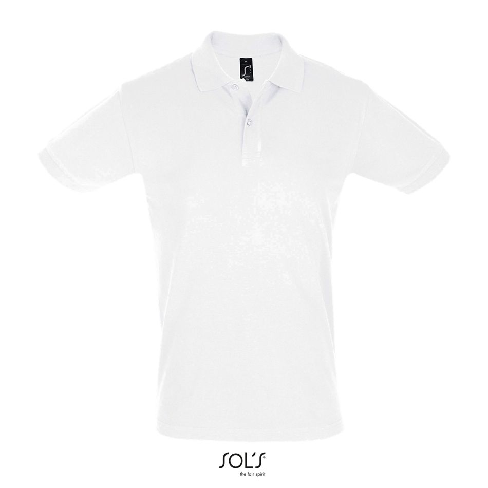 Polo Hombre Manga Corta SOL'S PERFECT MEN BLANCO