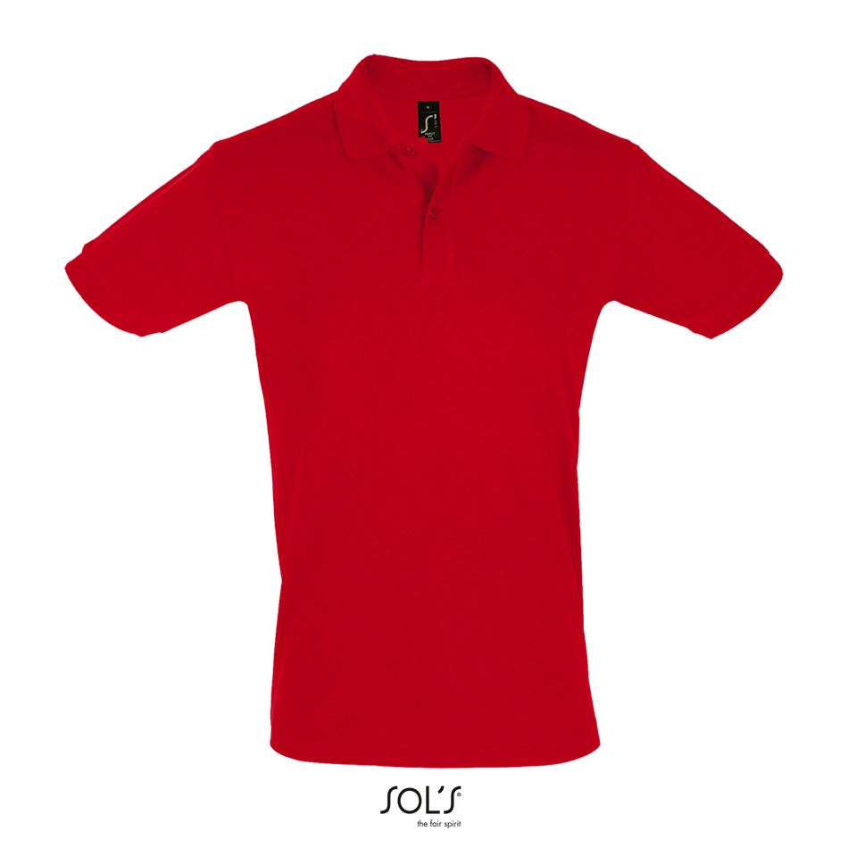 Polo Hombre Manga Corta SOL'S PERFECT MEN ROJO