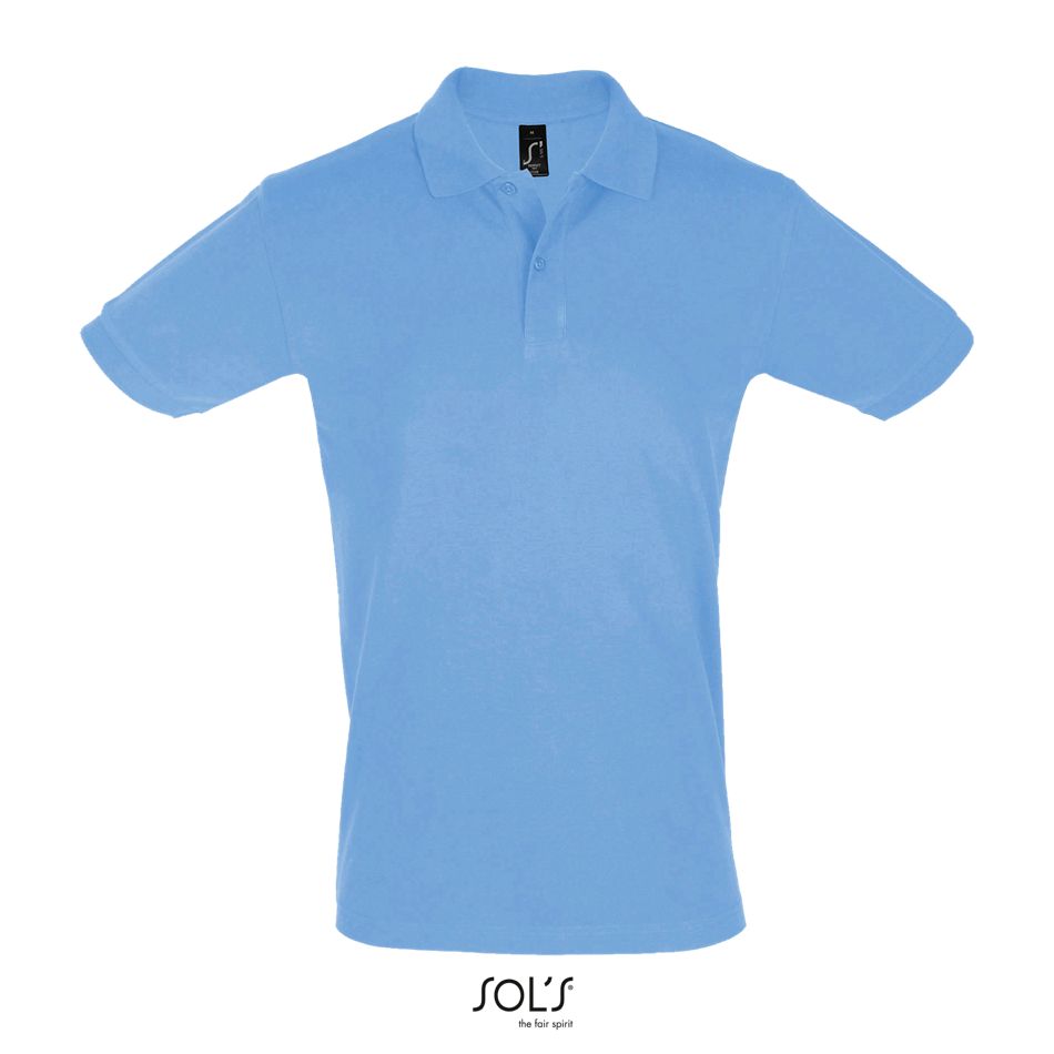 Polo Hombre Manga Corta SOL'S PERFECT MEN AZUL CIELO