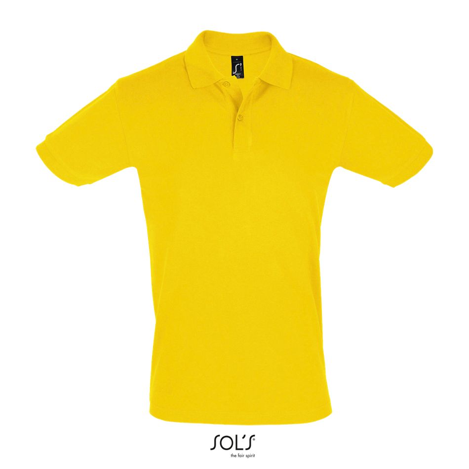 Polo Hombre Manga Corta SOL'S PERFECT MEN AMARILLO