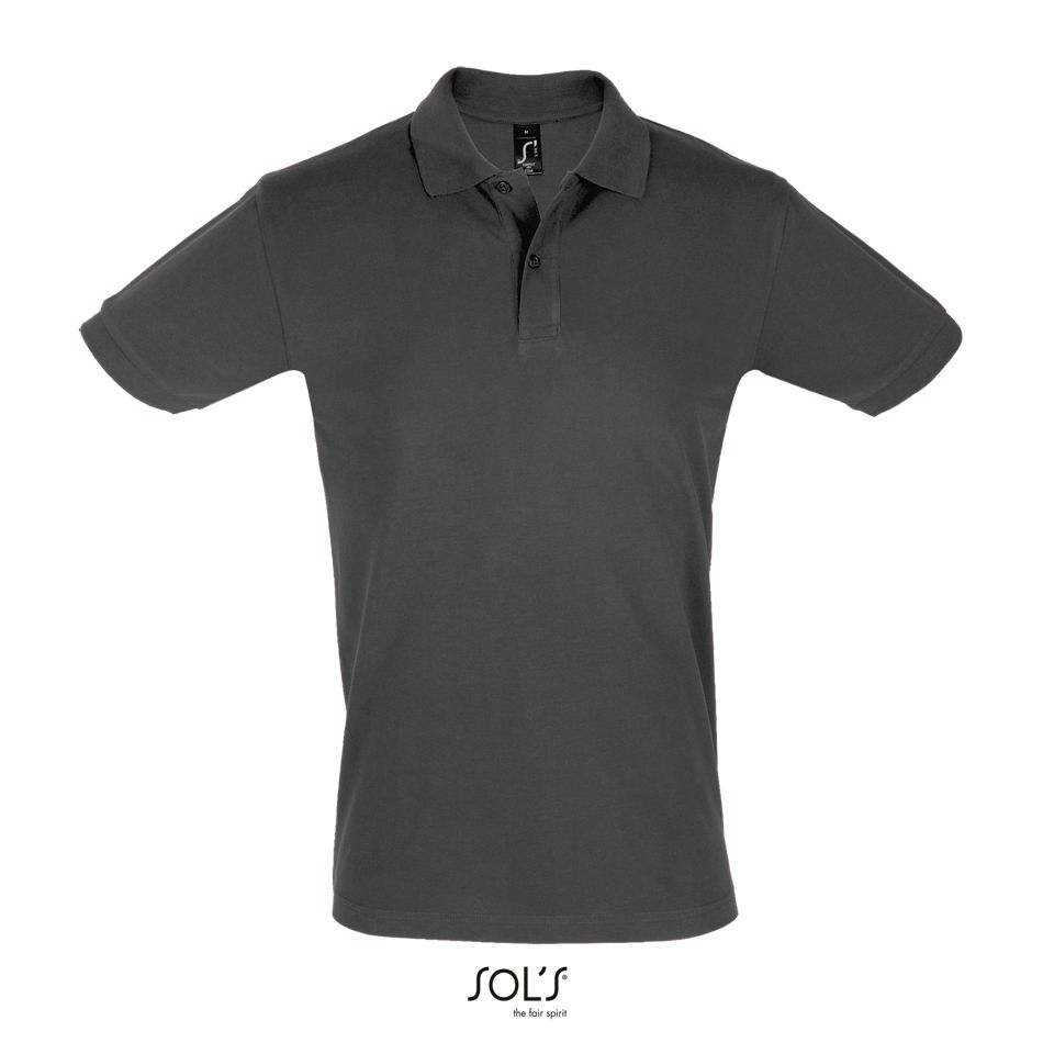 Polo Hombre Manga Corta SOL'S PERFECT MEN GRIS OSCURO