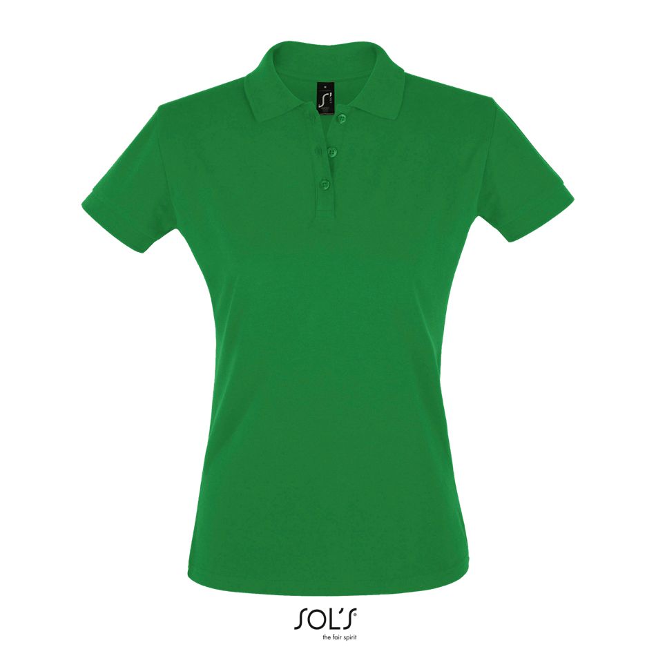 Polo Mujer Manga Corta SOL'S PERFECT WOMEN VERDE PRADERA