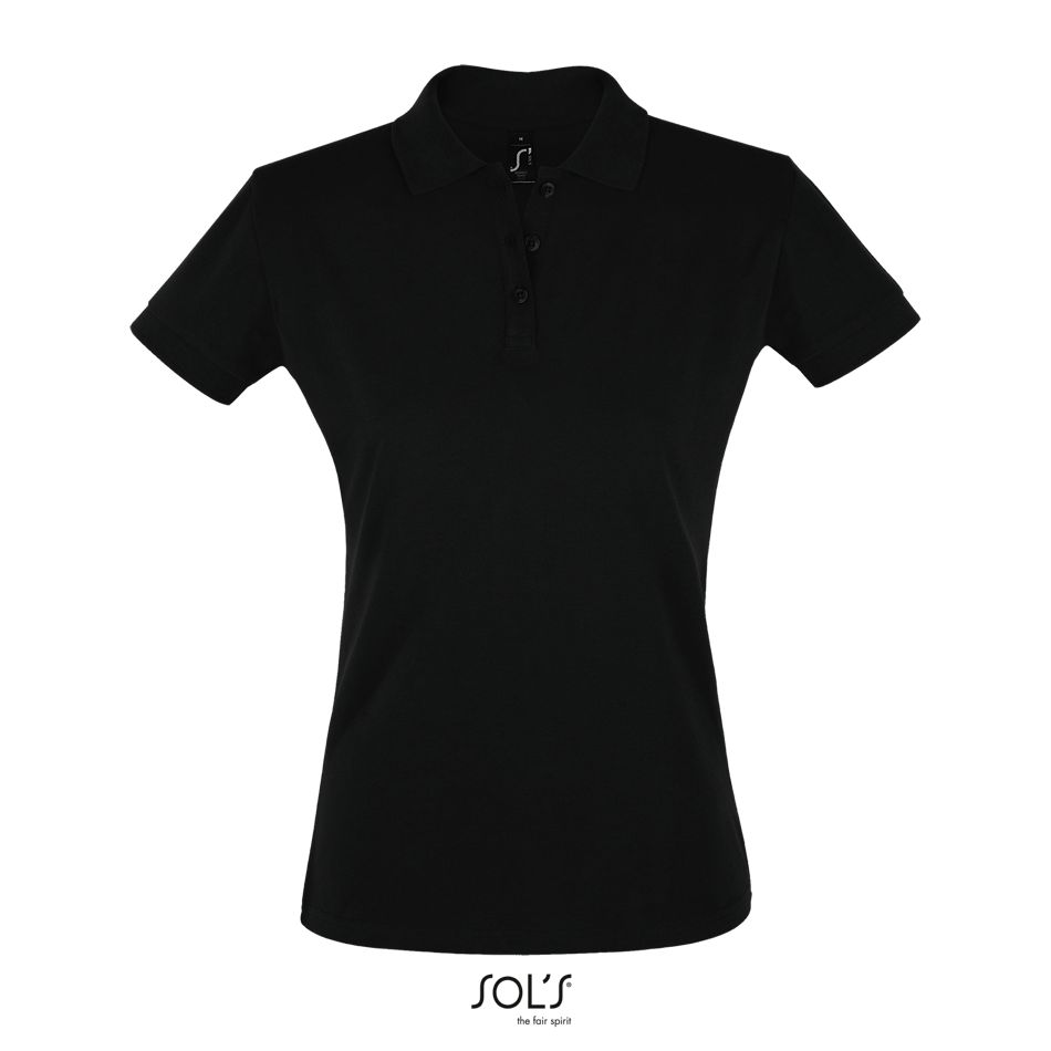 Polo Mujer Manga Corta SOL'S PERFECT WOMEN NEGRO