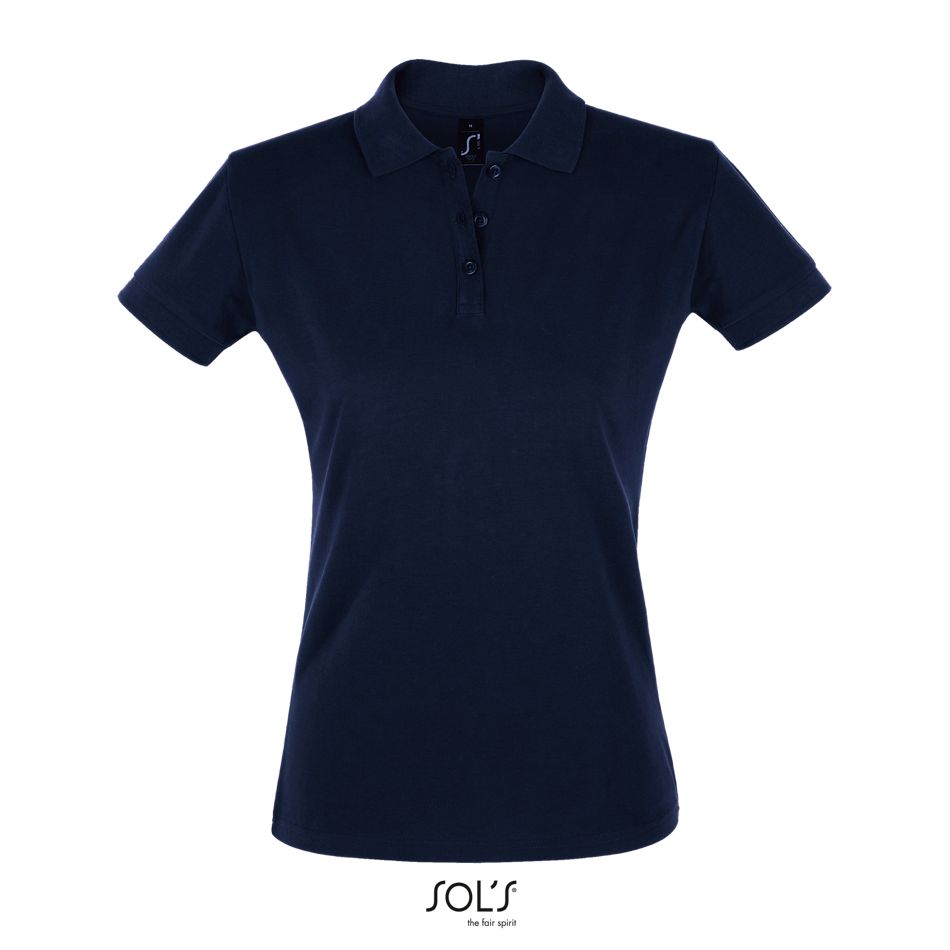 Polo Mujer Manga Corta SOL'S PERFECT WOMEN FRENCH MARINO
