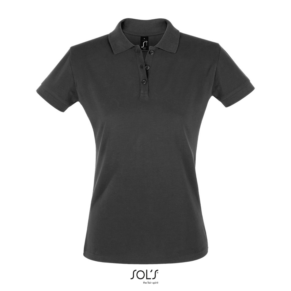 Polo Mujer Manga Corta SOL'S PERFECT WOMEN GRIS OSCURO