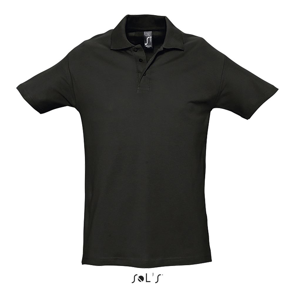 Polo Hombre SOL'S SPRING II NEGRO