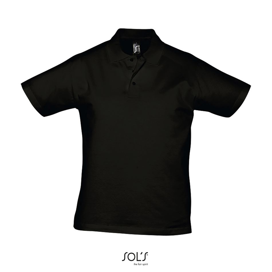 Polo Para Hombre SOL'S PRESCOTT MEN NEGRO PROFUNDO