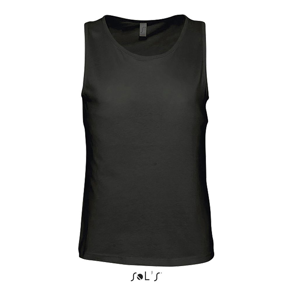 Camiseta Hombre Sin Mangas SOL'S JUSTIN NEGRO PROFUNDO