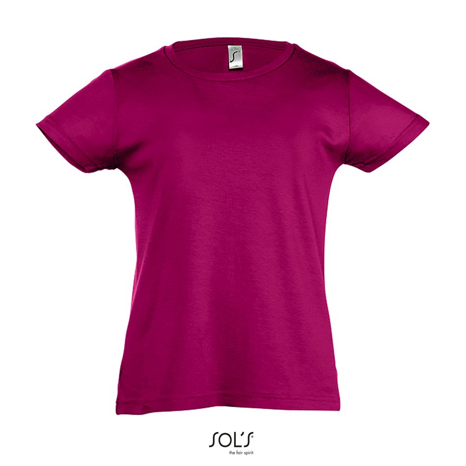 Camiseta Niña SOL'S CHERRY FUCSIA