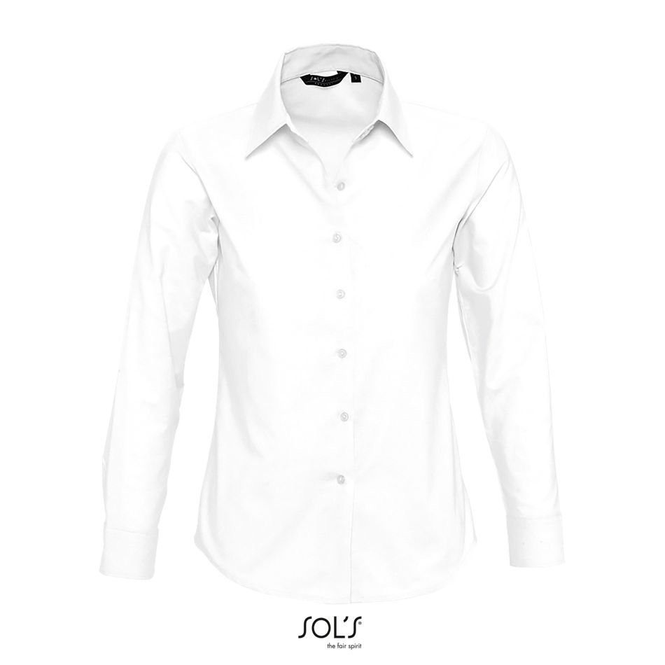 Camisa Oxford Mujer Manga Larga SOL'S EMBASSY BLANCO