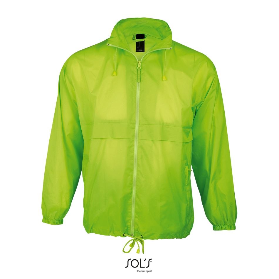 Cortaviento Unisex Hidrófugo SOL'S SURF Tilo fluor