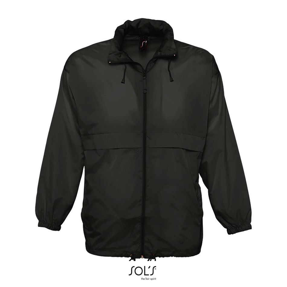 Cortaviento Unisex Hidrófugo SOL'S SURF NEGRO