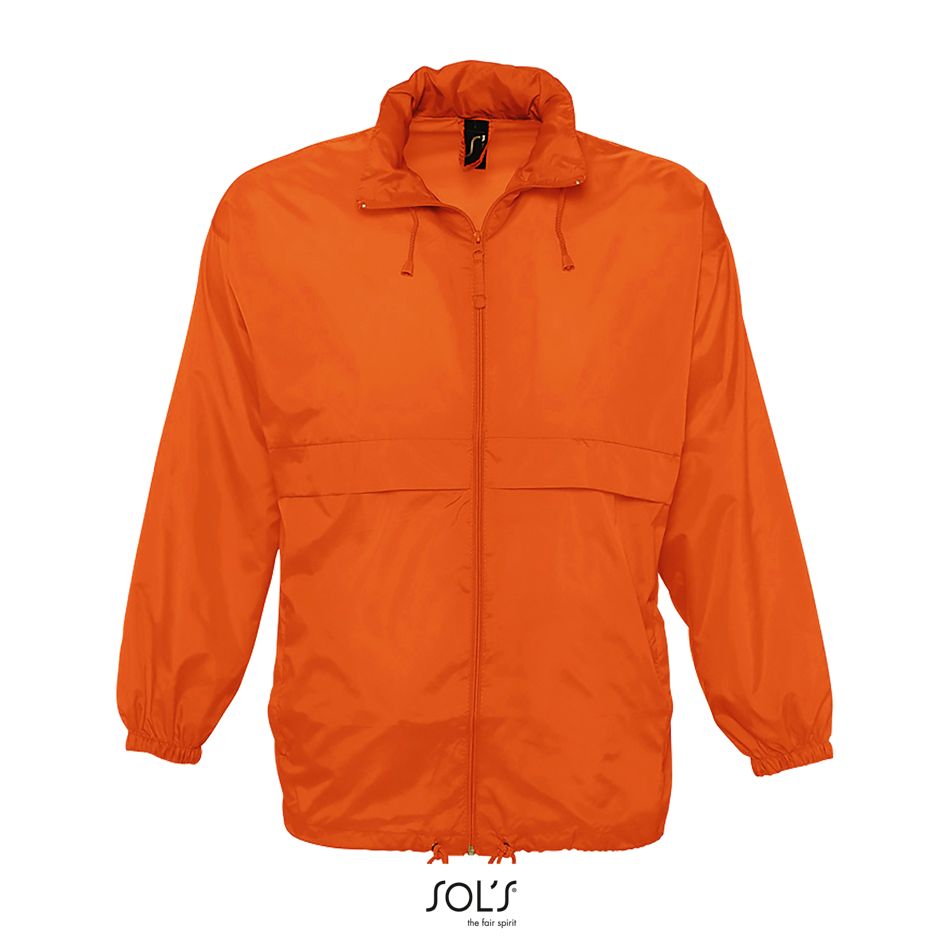 Cortaviento Unisex Hidrófugo SOL'S SURF NARANJA