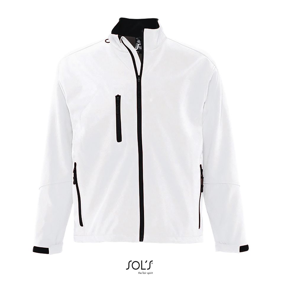 Softshell Con Cremallera Para Hombre SOL'S RELAX BLANCO