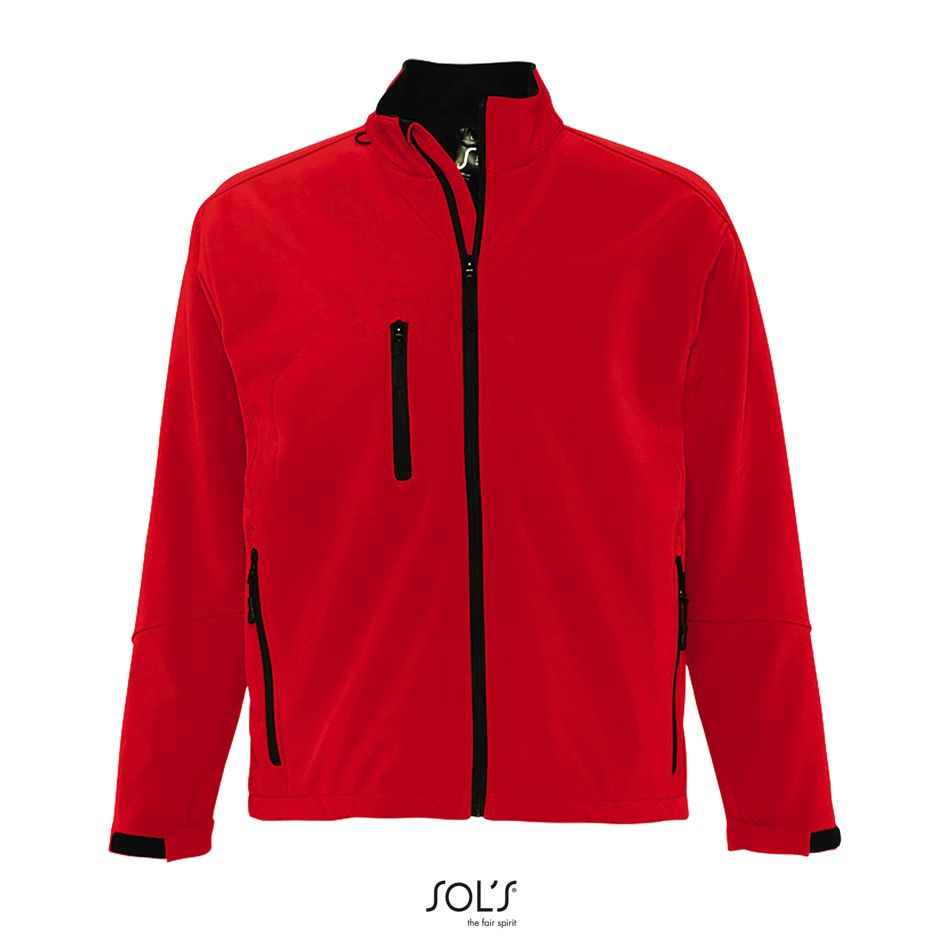 Softshell Con Cremallera Para Hombre SOL'S RELAX ROJO CHILI