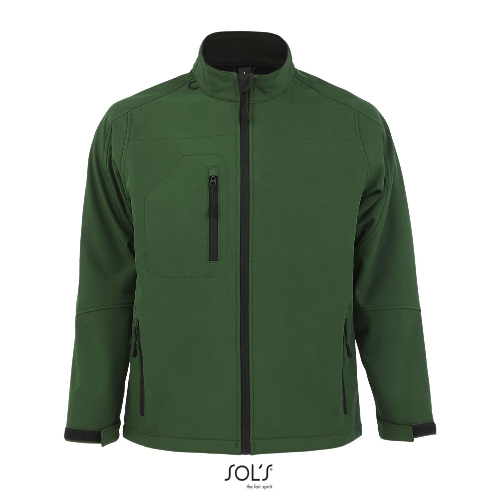 Softshell Con Cremallera Para Hombre SOL'S RELAX VERDE BOTELLA