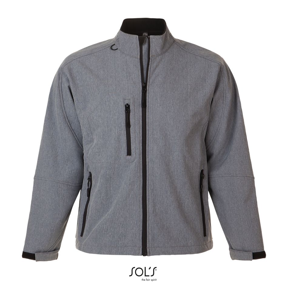 Softshell Con Cremallera Para Hombre SOL'S RELAX GRIS MEZCLA