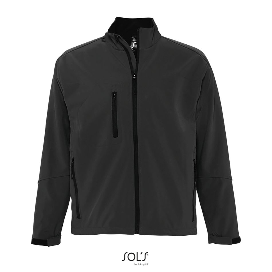 Softshell Con Cremallera Para Hombre SOL'S RELAX ANTRACITA