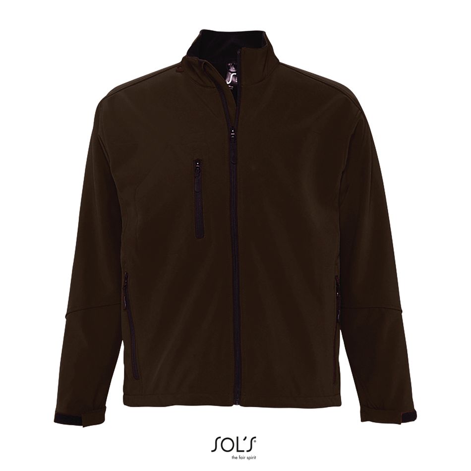Softshell Con Cremallera Para Hombre SOL'S RELAX CHOCOLATE OSCURO