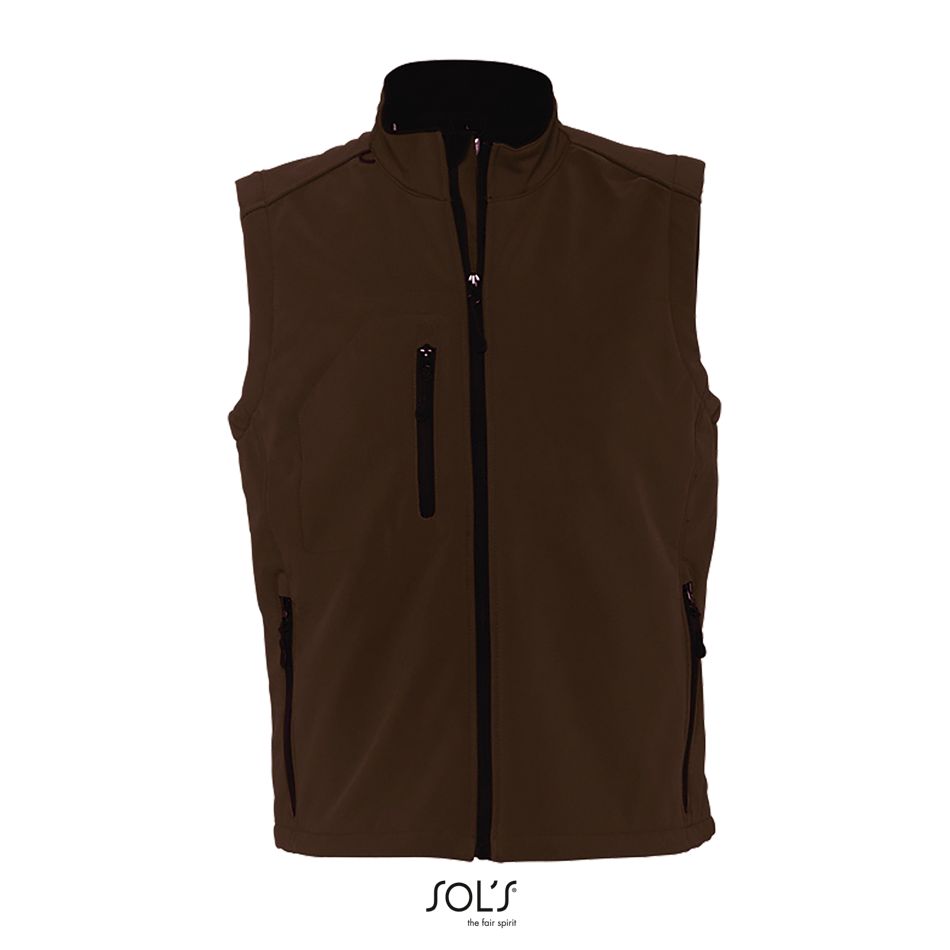 Chaleco Softshell Para Hombre SOL'S RALLYE MEN CHOCOLATE OSCURO