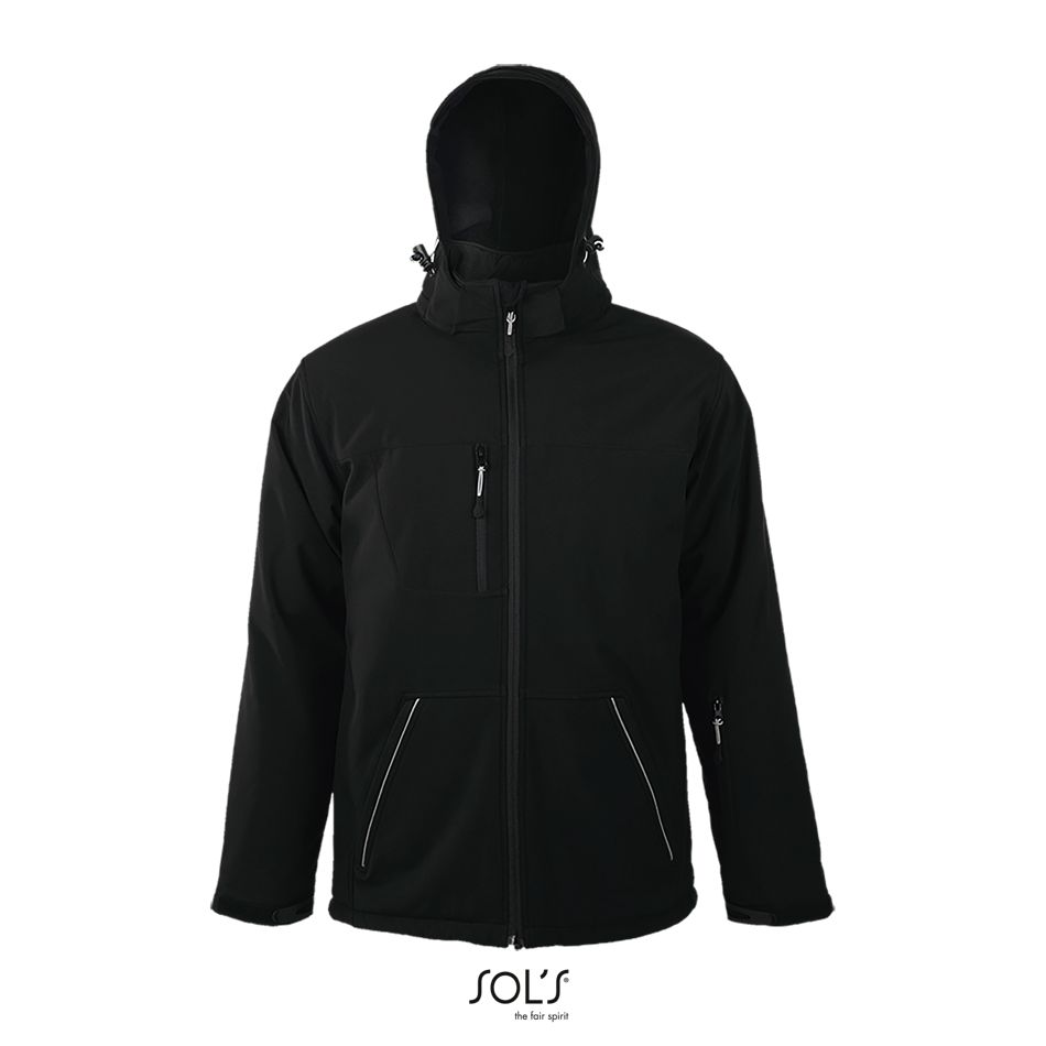 Chaqueta Softshell Hombre Acolchada SOL'S ROCK MEN NEGRO