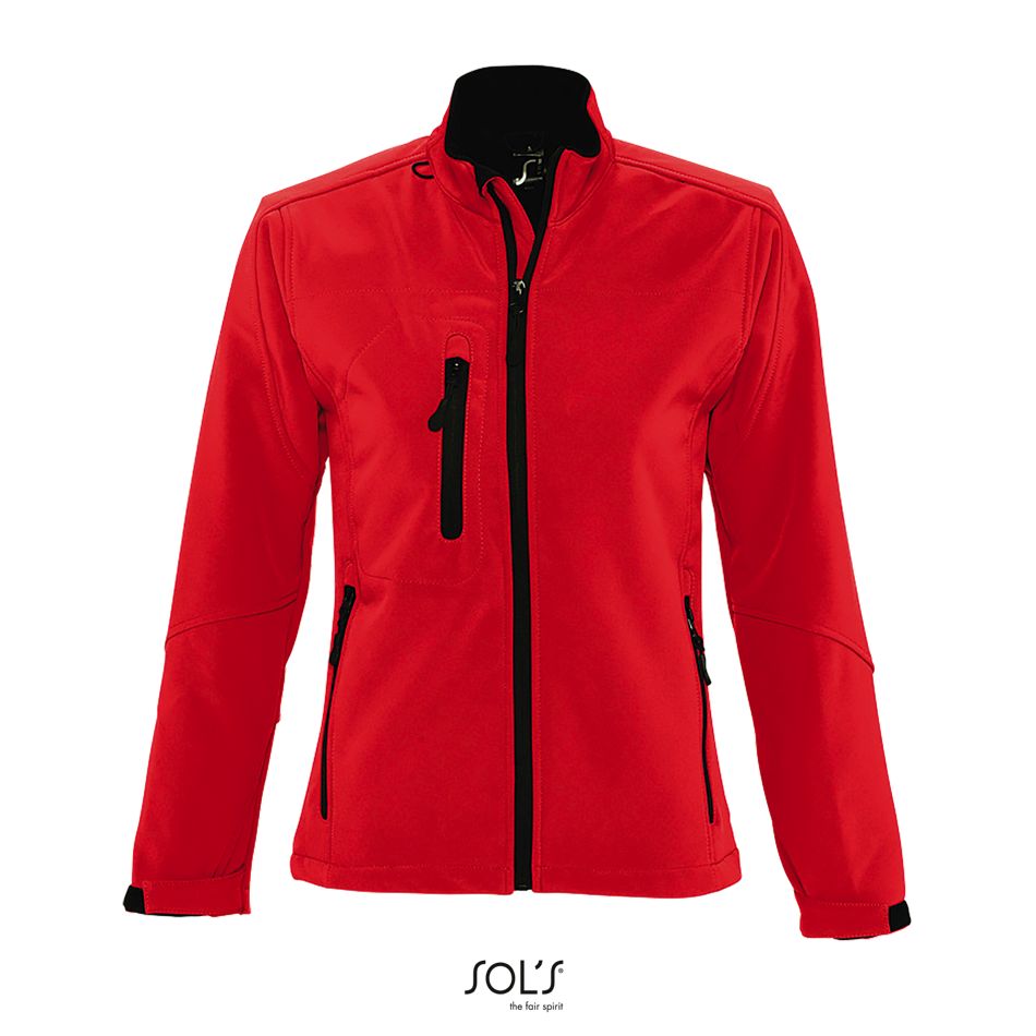 Softshell Con Cremallera Para Mujer SOL'S ROXY ROJO CHILI