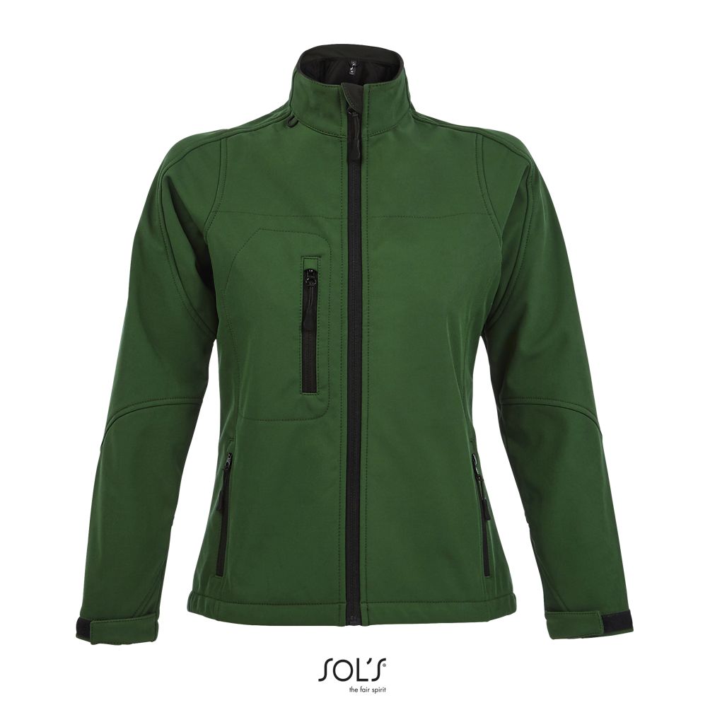 Softshell Con Cremallera Para Mujer SOL'S ROXY VERDE BOTELLA