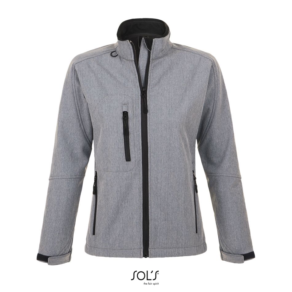 Softshell Con Cremallera Para Mujer SOL'S ROXY GRIS MEZCLA