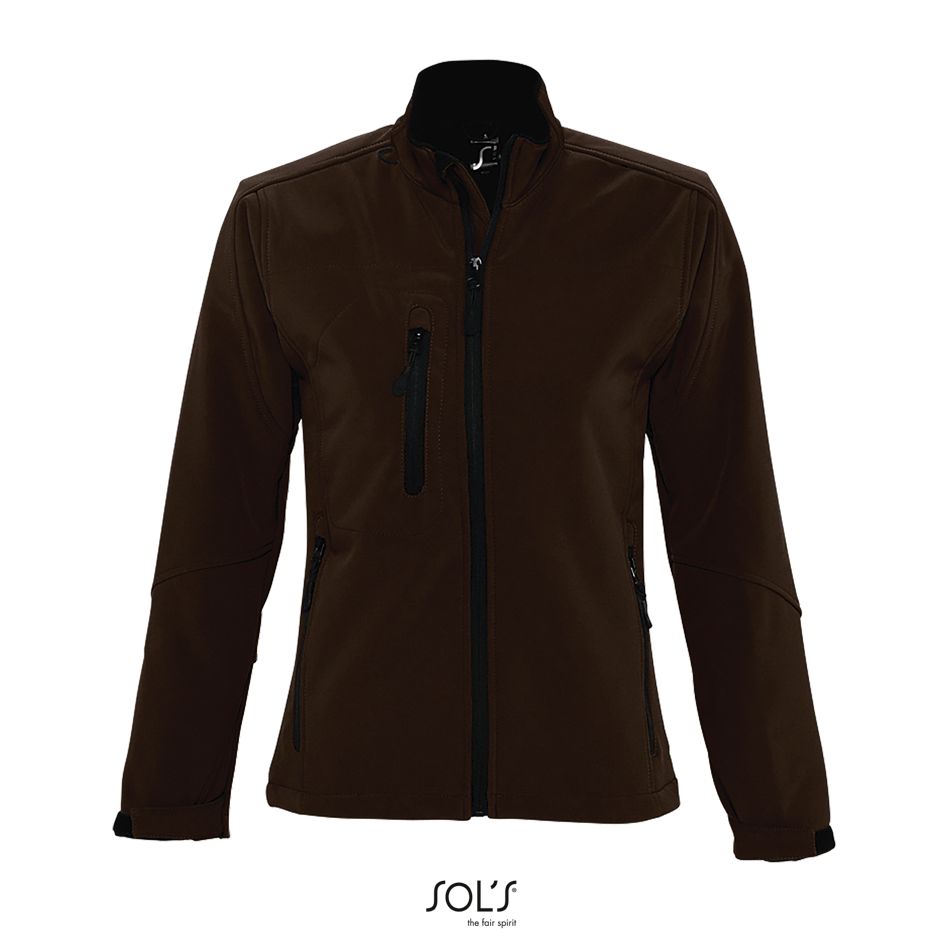 Softshell Con Cremallera Para Mujer SOL'S ROXY CHOCOLATE OSCURO