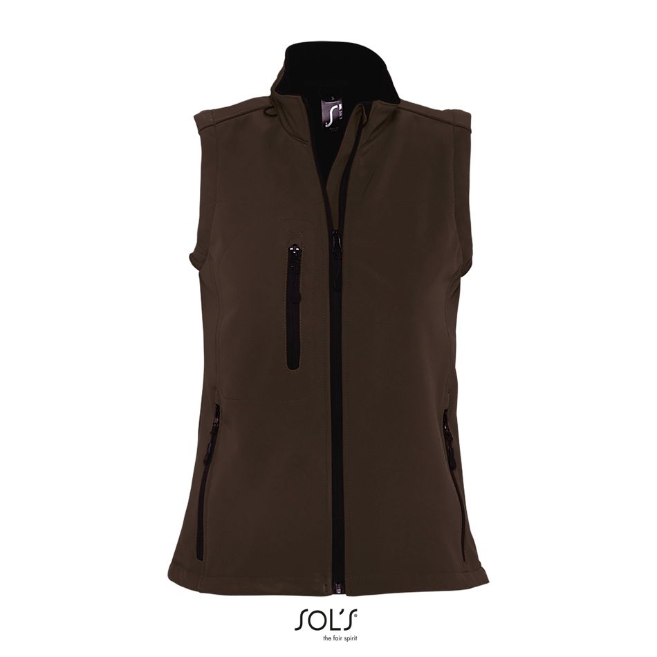 Chaleco Softshell Para Mujer SOL'S RALLYE WOMEN CHOCOLATE OSCURO