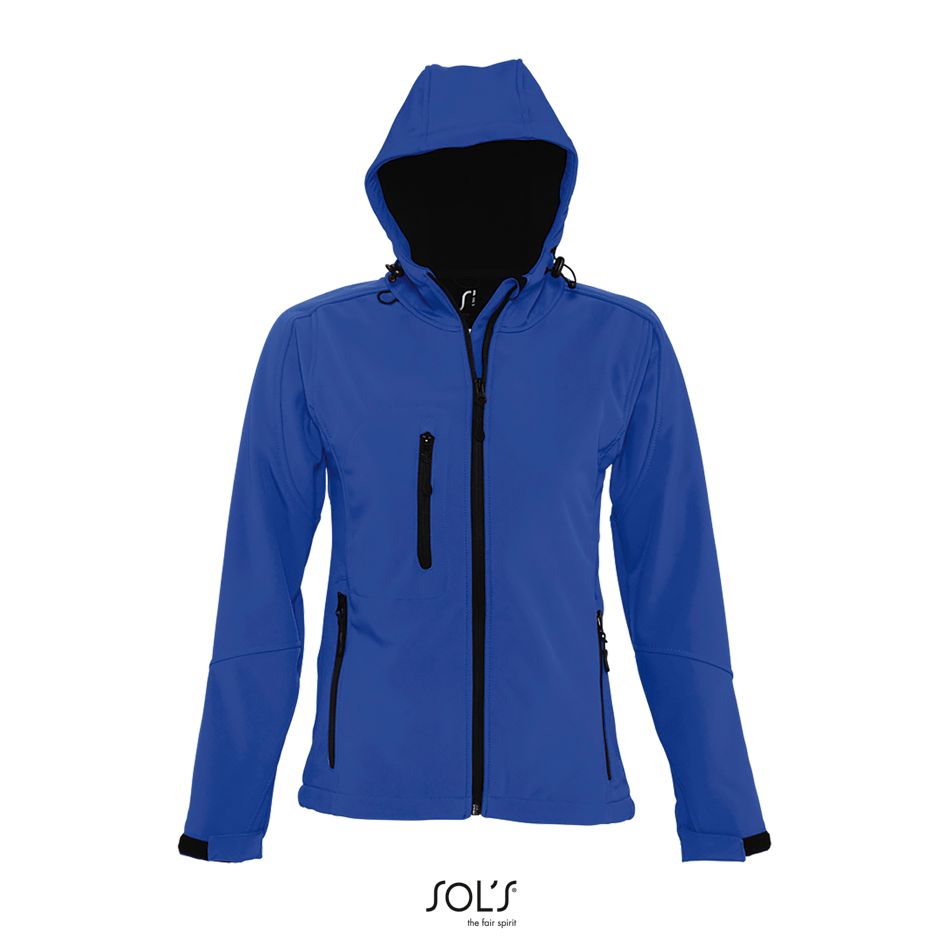 Softshell Con Capucha Para Mujer SOL'S REPLAY WOMEN AZUL ROYAL
