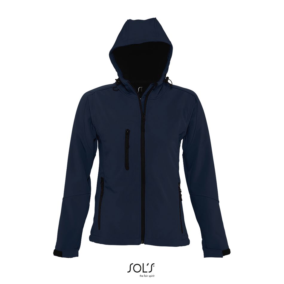 Softshell Con Capucha Para Mujer SOL'S REPLAY WOMEN FRENCH MARINO
