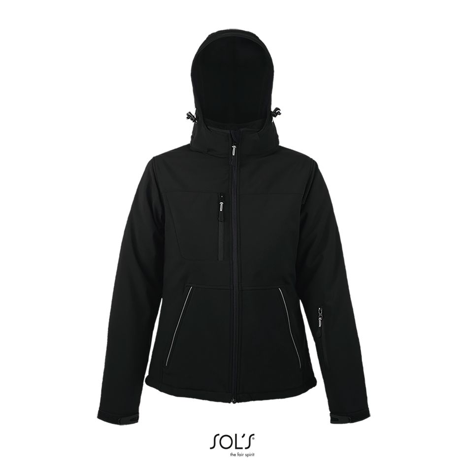 Chaqueta Softshell Mujer Acolchada SOL'S ROCK WOMEN NEGRO