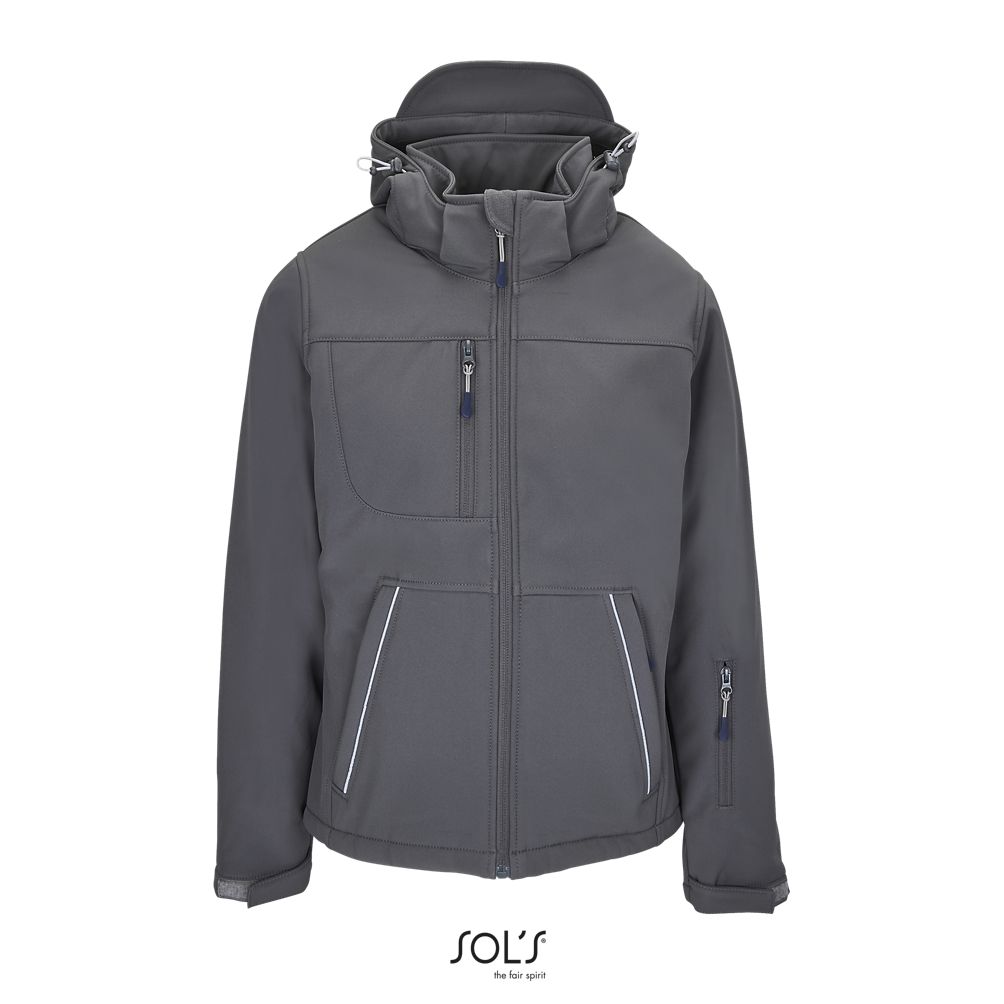 Chaqueta Softshell Mujer Acolchada SOL'S ROCK WOMEN ANTRACITA