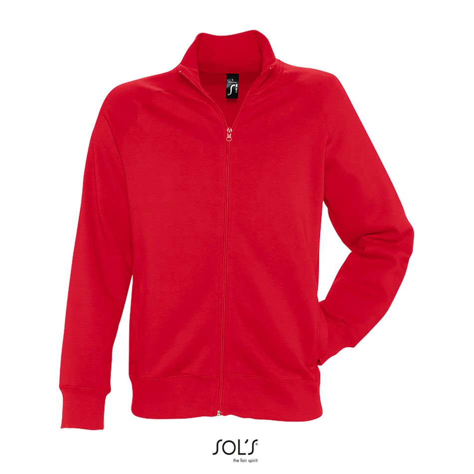 Chaqueta De Hombre Con Cremallera SOL'S SUNDAE ROJO
