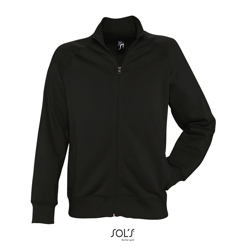 Chaqueta De Hombre Con Cremallera SOL'S SUNDAE NEGRO